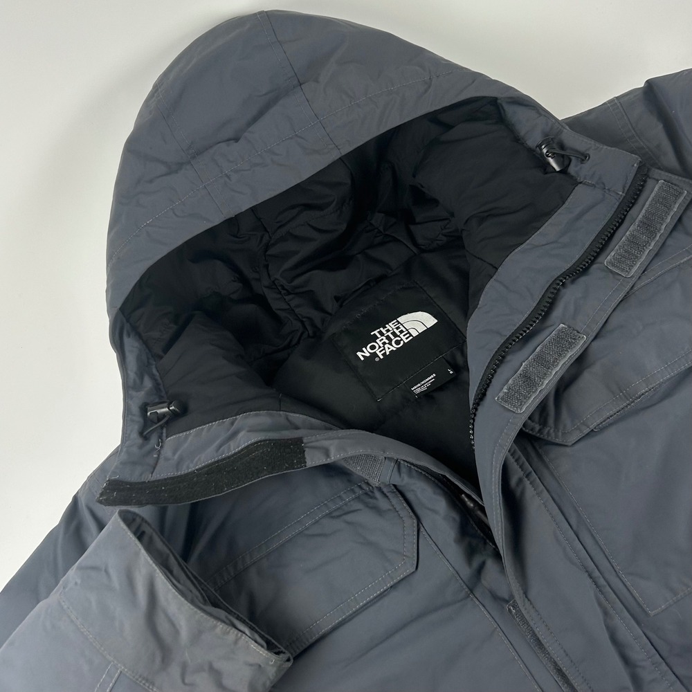 The North Face Men's L Cypress Parka DryVent 550 Down Gray Hooded Winter Jacket